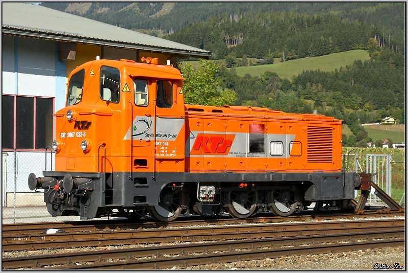 RTS Werkslok 2067 023 welche bei der Fa.Styria Bio Fuels in Gaishorn abgestellt ist.
28.09.2008