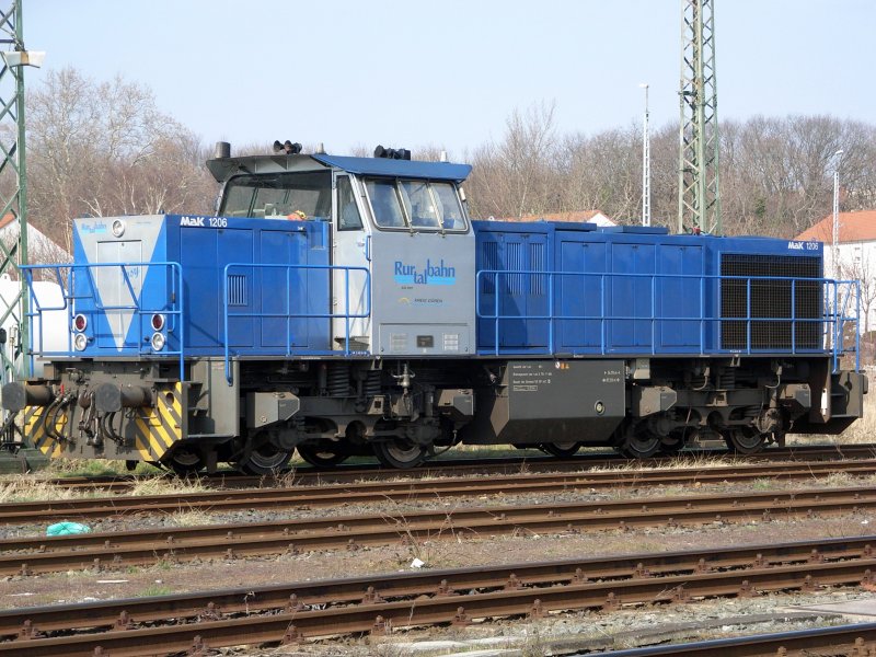 Rurtalbahn (RTB) Lok  Josy  (Typ MaK G1206).

Diese Lok ist geleast und trgt (bisher) keine Betriebsnummer der RTB.

Dren 15.03.2007