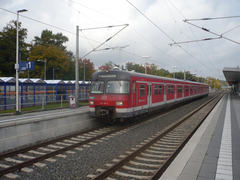 S-Bahn Rhein-Main: 420 787/287 als S2 Offenbach Hbf-Dietzenbach ankunft in Heusentamm (07.10.2008) 