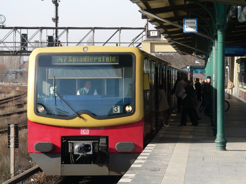 S47 nach Spindlersfeld in Berlin Tempelhof. 17.2.2007