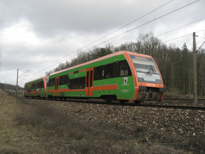 SA106-010 und SA106-116 fahren zusammen nach Bydgoszcz.