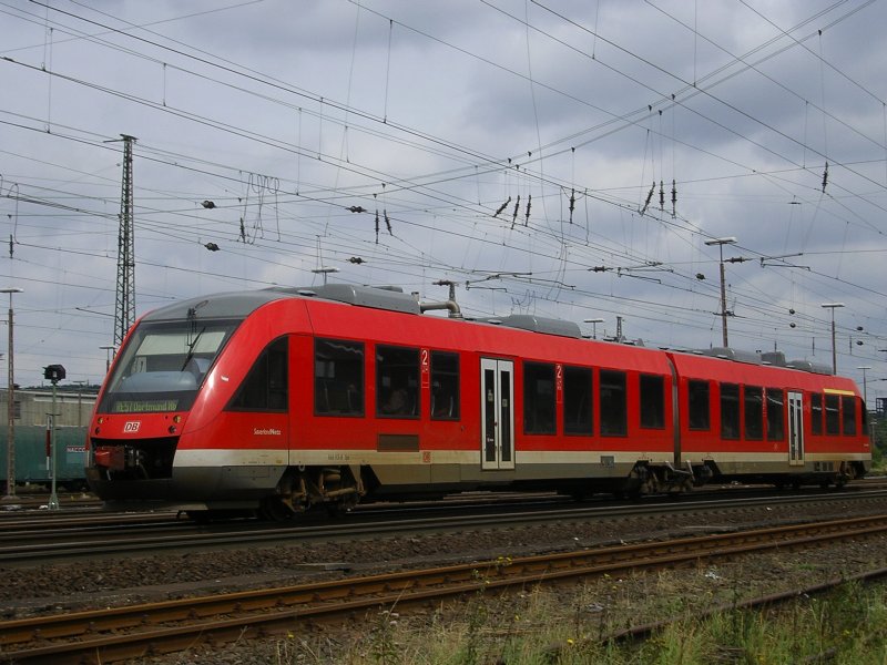 SauerlandNetz 648 113-8 als RB 57 nach Dortmund Hbf. in Schwerte.(03.08.2008)