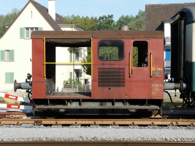 SBB ? / DSF ? - Rangierlok Tm 2/2 784 im Bahnhofsareal in Koblenz zum Jubilum 150 Jahre Waldshut–Turgi am 23.08.2009  