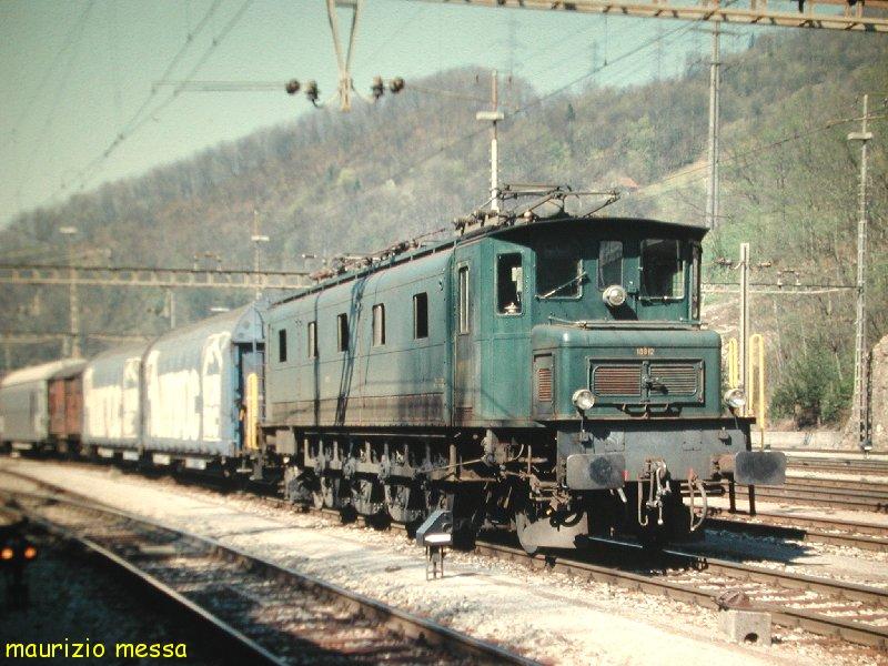 SBB Ae 4/7 10912 - Ziegelbruke - 24.03.1990