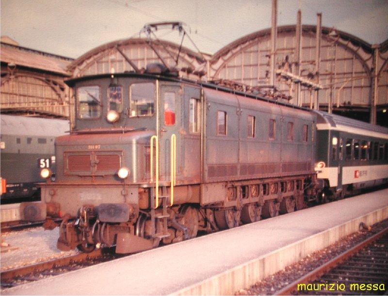 SBB Ae 4/7 11007 - Basel - 14.03.1988 