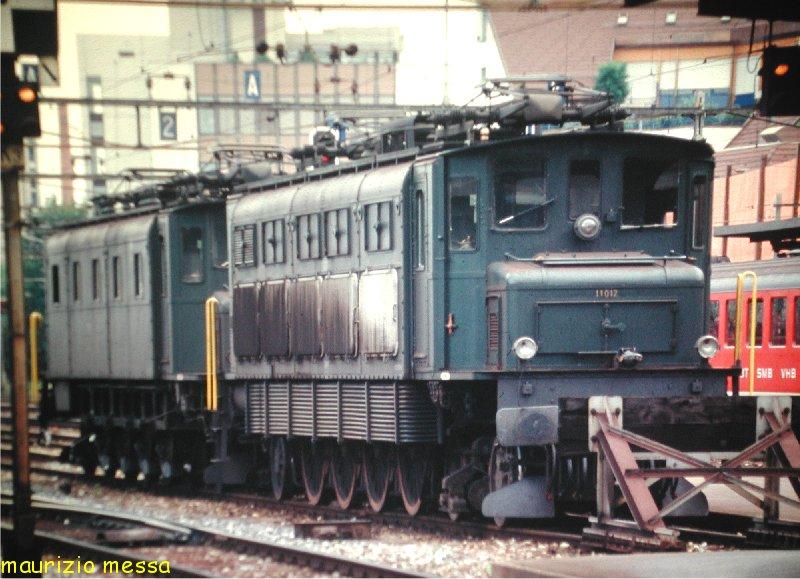 SBB Ae 4/7 11012 - Lausanne - 11.08.1990