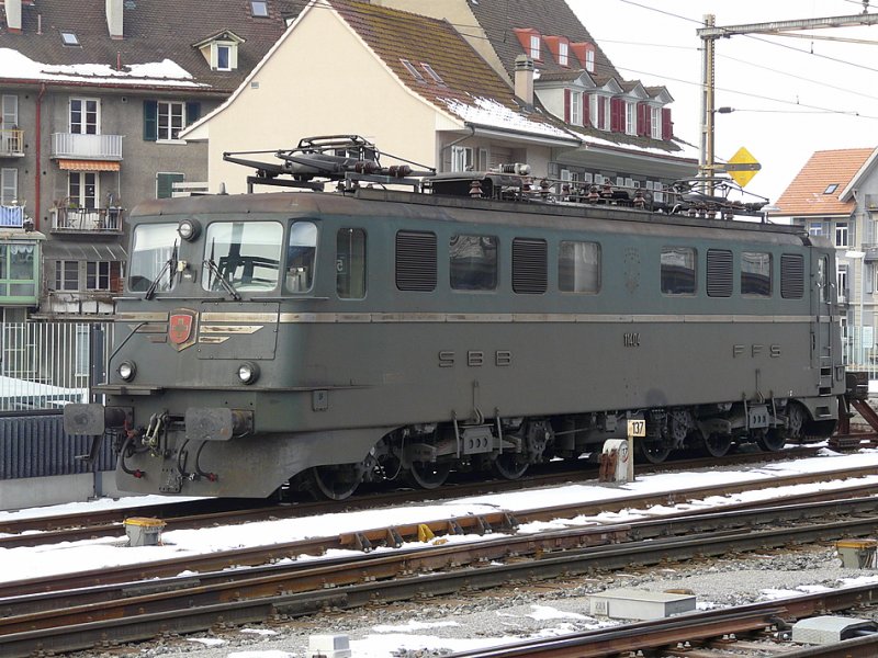 SBB - Ae 6/6  11404 in Thun am 28.12.2008