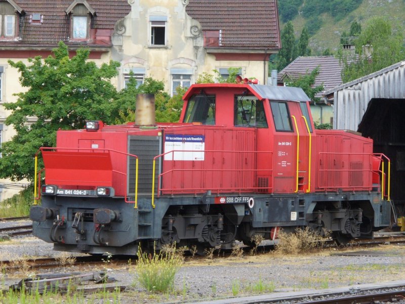 SBB - Am 841 024-3 in Biel am 06.07.2008