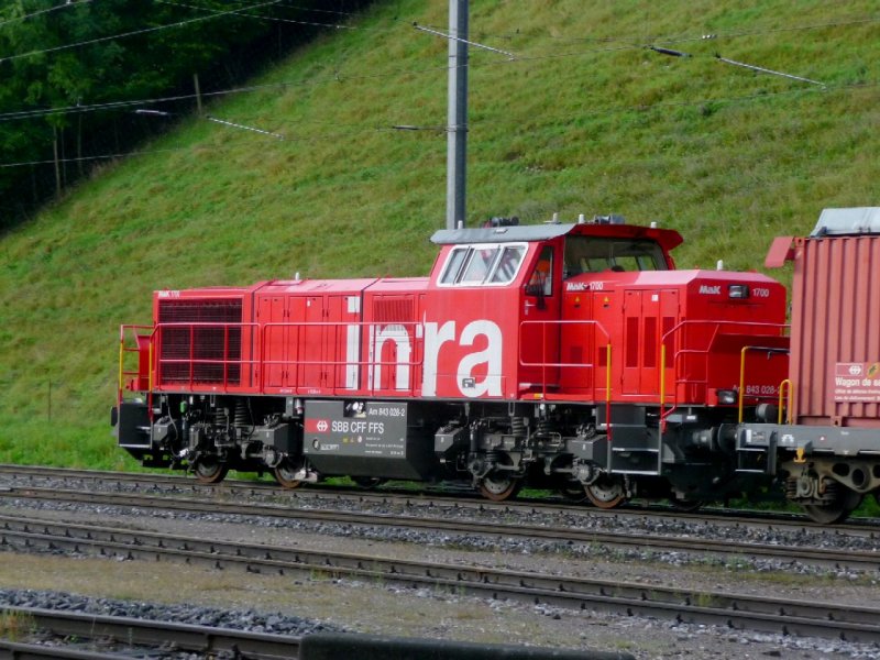 SBB - Am 843 028-2 unterwegs bei Hasle-Regsau am 12.09.2008