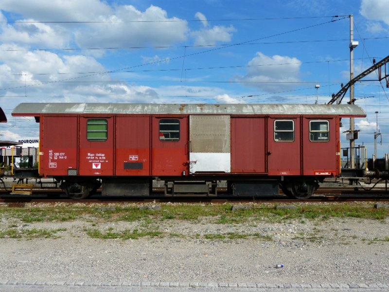 SBB - Baudienstwagen X 40 85 94 45 114-0 abgestellt in Oensingen am 02.08.2008