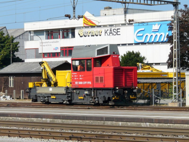 SBB - Baudiesnt Tm 234 072-7 im Bahnhofsareal von Burgdorf am 08.09.2009