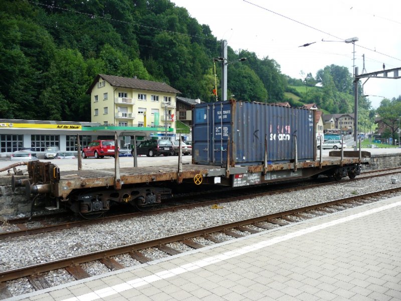 SBB - Beladener Gterwagen Rs 31 85 390 0 429-7 in Wolhusen am 02.08.2008