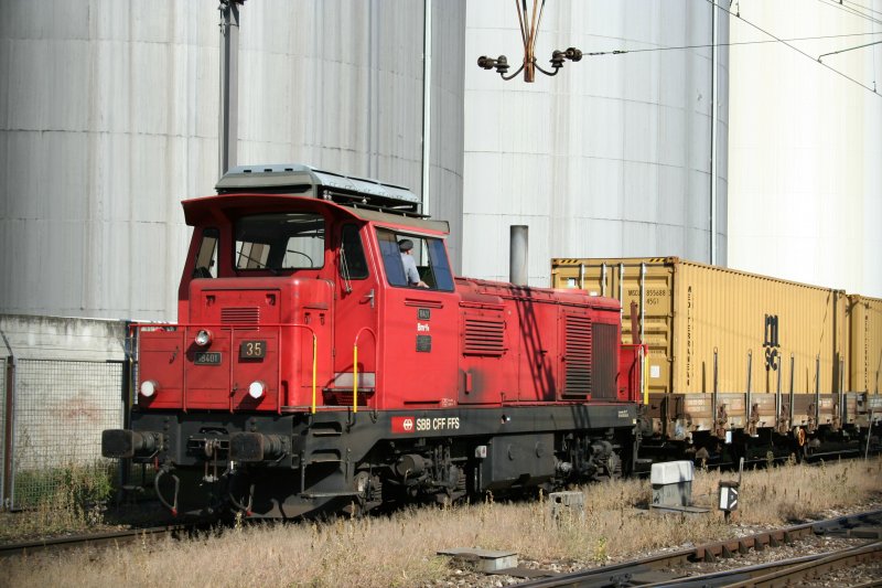 SBB Bm 4_4 18401 bei Rangierarbeiten am 27.8.2008 im Baseler Hafen.