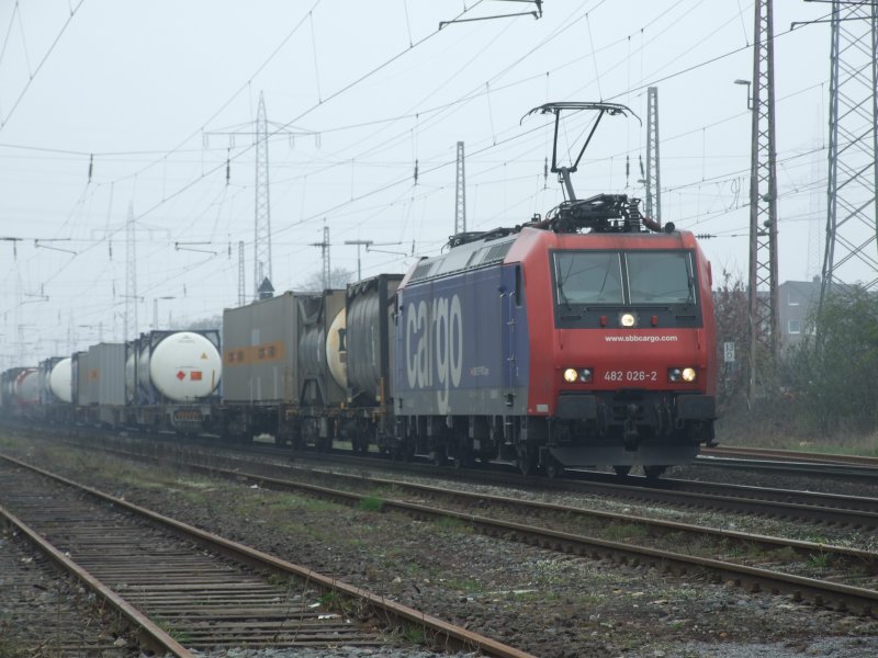 SBB Cargo 482 026-2 in Ratingen-Lintorf