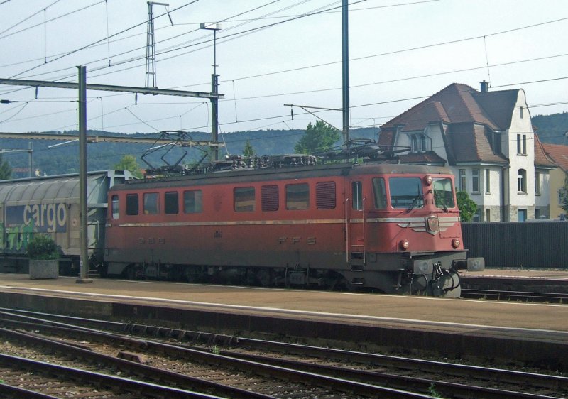 SBB-Cargo: Auch die rote Ae 6/6-Kantonslokomotive 11419  Appenzell IR  besuchte am 31.7.09 Dietikon und den RBL.