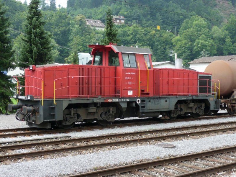 SBB - Diesellok Am 841 025-9 in Wolhusen am 02.08.2008