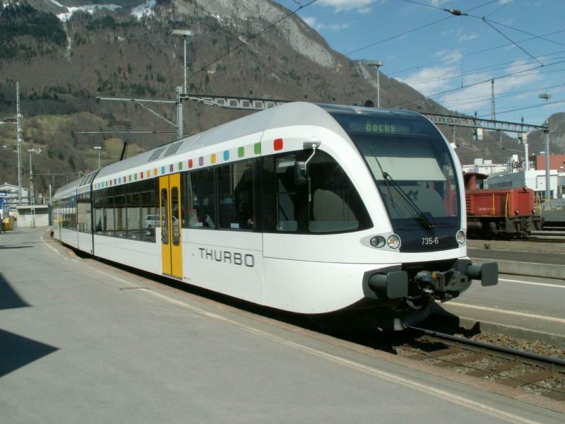 SBB GTW Regio-Pendel Sargans-Buchs am 27.03.06 in Sargans