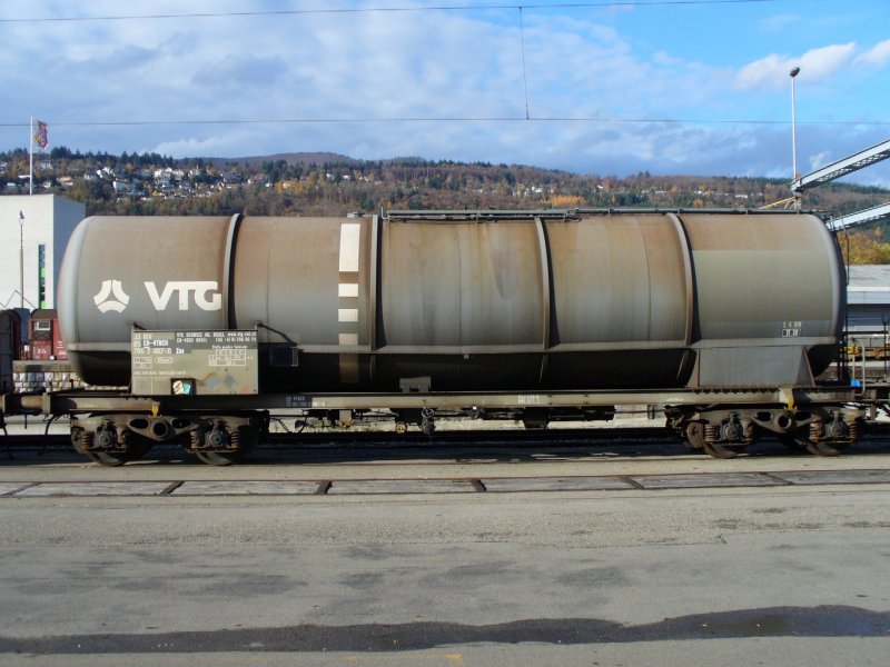 SBB Gterwagen Zas 33 85 786 2 487-0 Abgestellt im SBB Gterbahnhof von Biel - Bienne am 18.11.2006
