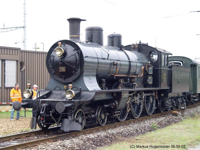 SBB Historic A 3/5 705 am 06.09.03 im Rangierbahnhof Limmattal  RBL  anlsslich des Jubilums 25 Jahre Rangierbahnhof Limmattal  RBL 
