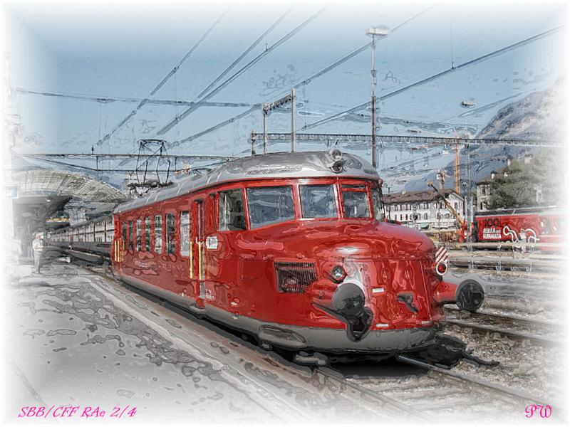 SBB Historic  Roter Pfeil  RAe 2/4 in Chur