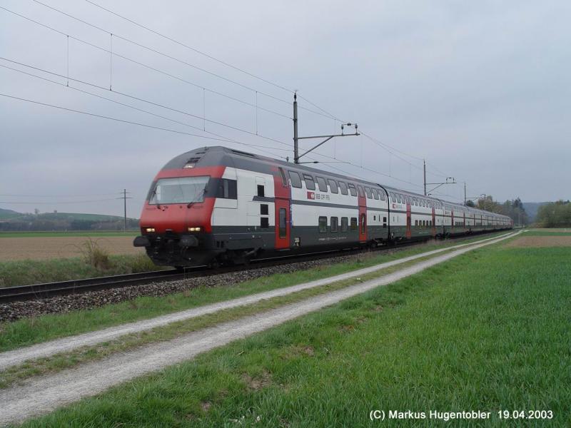 SBB IC 2000 Pendel am 19.April 2003 zwischen Rafz und Hntwagen-Wil 