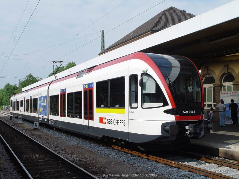 SBB RABe 520 011-8  Ballwil  am 15.06.2003 in Lrrach