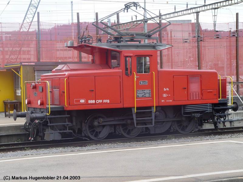 SBB Rangierlok Ee 3/3 16440 am 21.04.2003 in Zrich HB