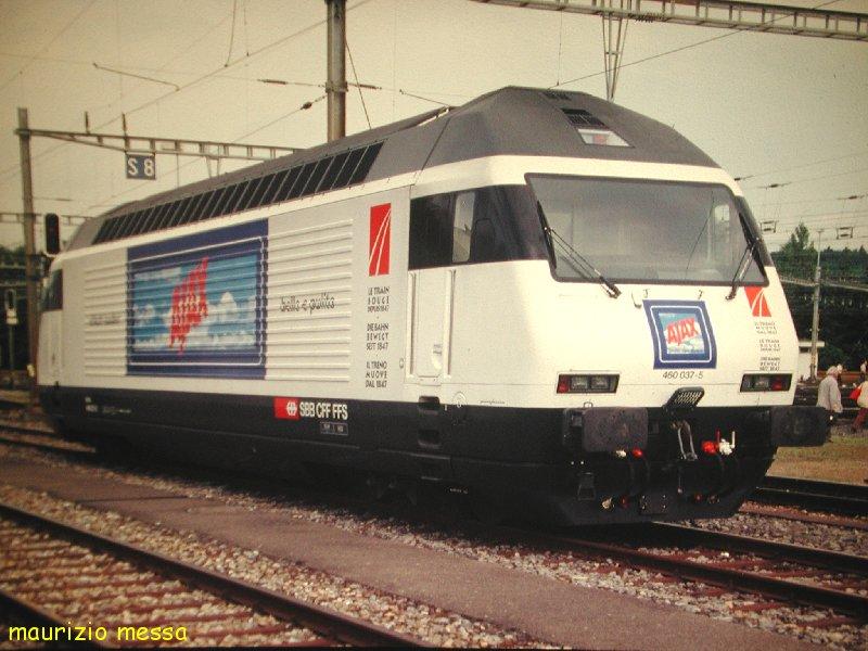 SBB Re 460 037 'Ajax' - Lausanne Triage - 14.06.1997