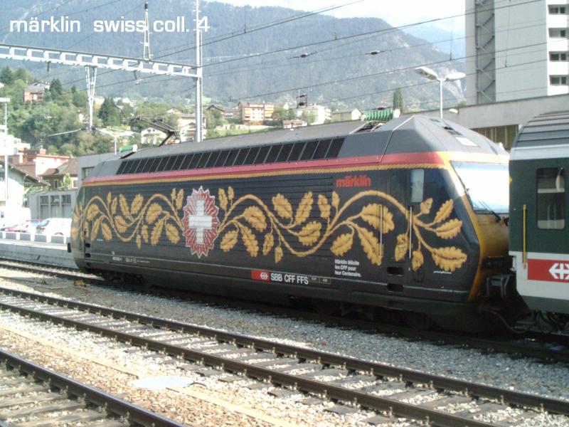 SBB Re 460  swiss collection 4  in Brig. (13.08.2004)