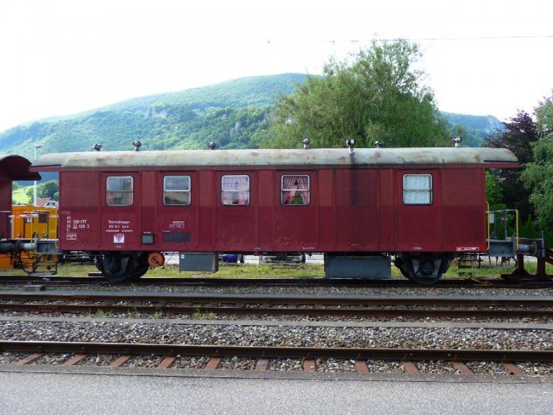 SBB - Unterkunftswagen Xs 40 85 95 32 408-3 in Oensingen am 02.08.2008