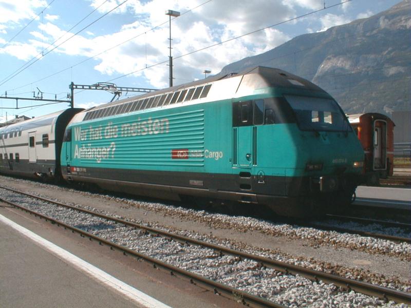 SBB  Werbelok BR460 am 23.09.00 in Chur/GR