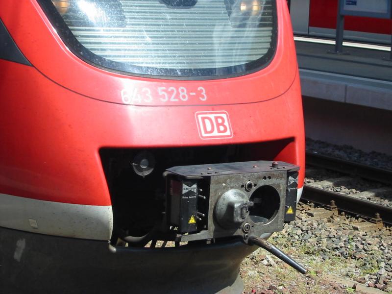 Scharfenbergkupplung eine Triebwagen der Baureihe 643.
