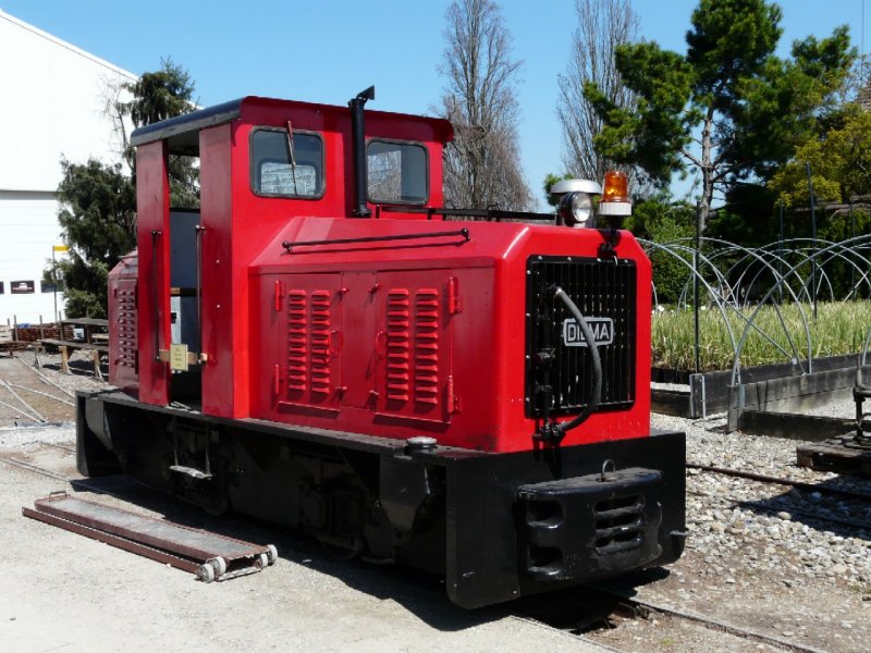 SchBB - Diesellok Diema im Betriebsareal bei der SchBB = Schinznacher Baumschulbahn am 27.04.2008 .... Bahnjubilum 30 Jahre ....