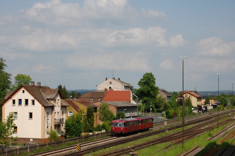 SchienenBus am 09.05.2009 in Sulzbach-Rosenberg-Htte (150 Jahre Ostbahn) 