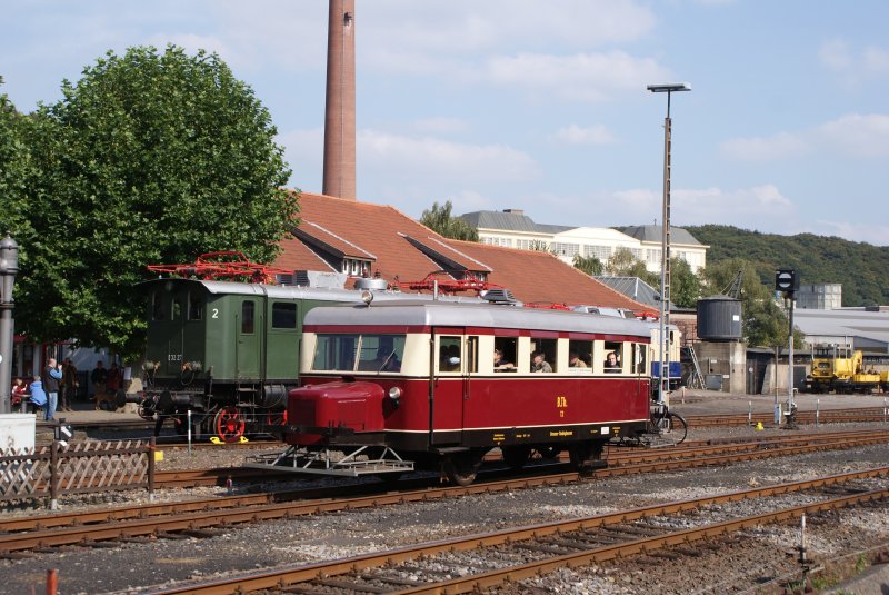 Schienenbus in Bochum Dahlhausen am 20.09.08