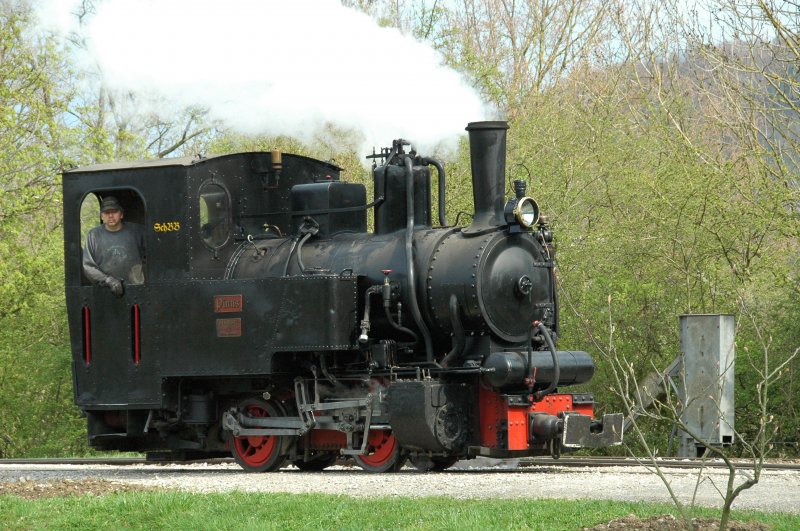 Schinznacher Baumschul Bahn Lok Pinus auf Probefahrt