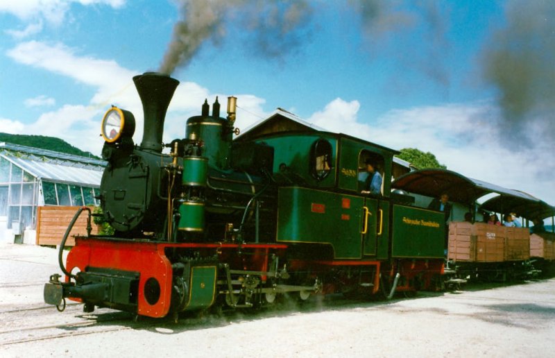 Schinznacher Baumschul Bahn SchBB Irgendwann in den 80ern (Papierbild scan)