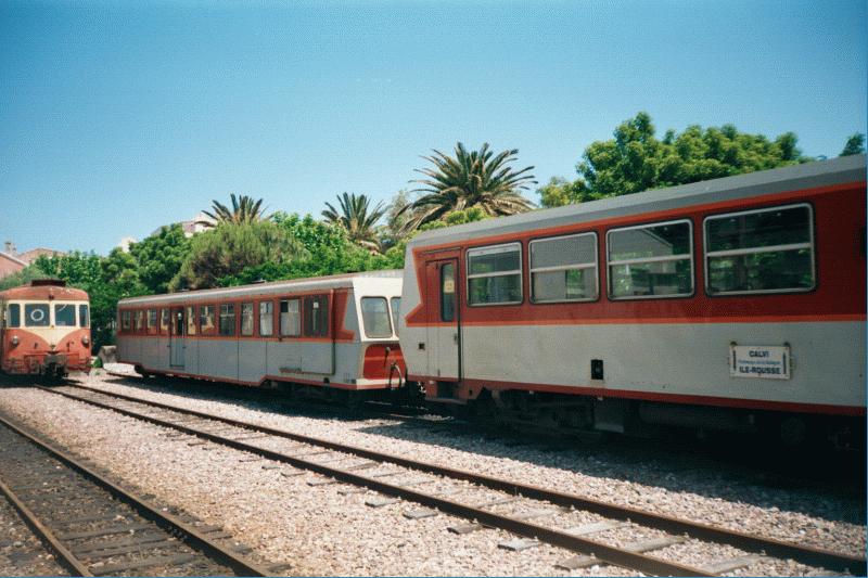 Schmalspurbahn auf der Insel Korsika - Calvi-Bastia
Mai 1999  (Tochterunternehmen der SNCF)
