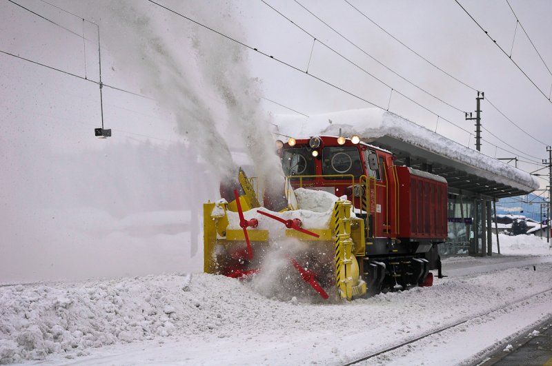 Schneefrse der BB im Einsatz. St. Johan (Tirol) 24.02.2009