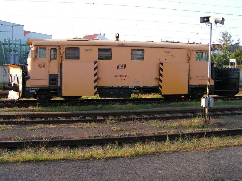 Schneepfluglok im bahnhof chomutov ( komotau )