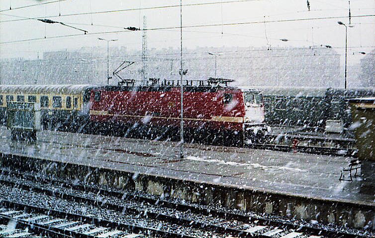Schneetreiben im Bahnhof-Lichtenberg