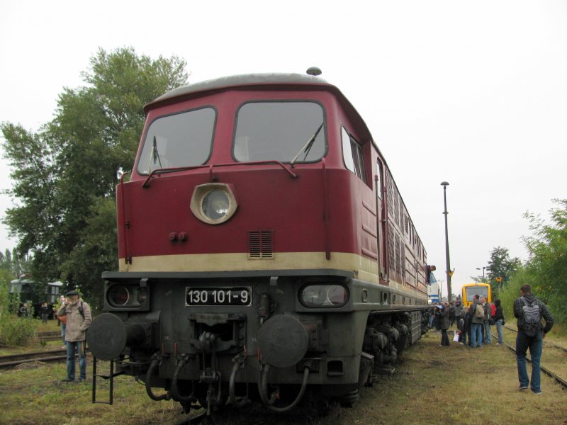 Schon zum zweiten Mal begegnet mir 130 101-7 aus Halle beim BW Fest in Sch�neweide.