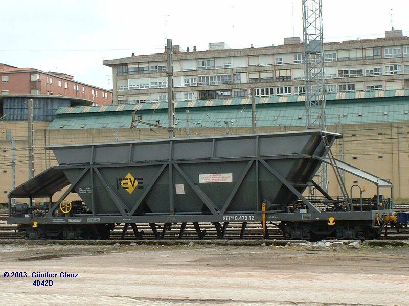 Schttgutwagen am 05.09.2003 im Gterbahnhof Santander.