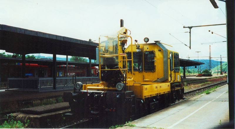 Schwerkleinwagen 97 17 52 022 18-8 bei einem Zwischenstopp in Esslingen/Neckar (1999) 