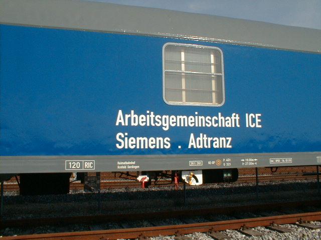 Scutzwagen fr ICE3 im Siemens Prfcenter Wildenrath