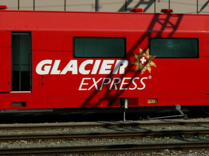 Seitliche Beschriftung am Servicewagen.Landquart 20.03.06