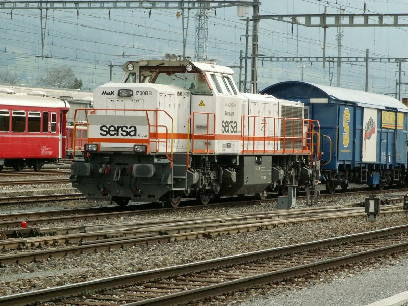 SERSA Diesellok Am 843 152-0  Barbara  am 07.03.07 in Landquart