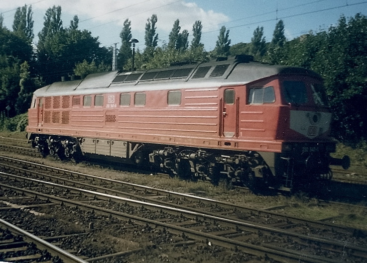 Sie wartete im September 1997 in Sassnitz auf neue Aufgaben:232 547.