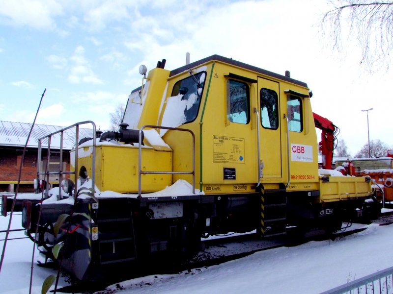 SKL-X629.002-7 mit einer  Schneemaske  am Bhf. Ried i.I.; 081123