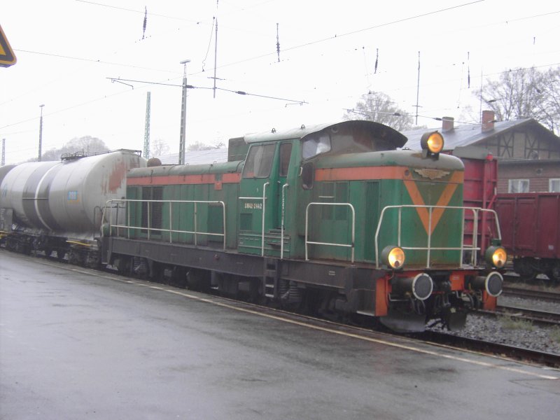 SM 42 2442 am 17.11.2007 im DB Bahnhof Guben
